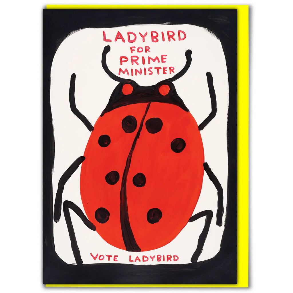 Ladybird for Prime Minister Greetings Card