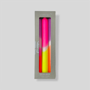 Neon Dip Dye Candles - Pink Infusion