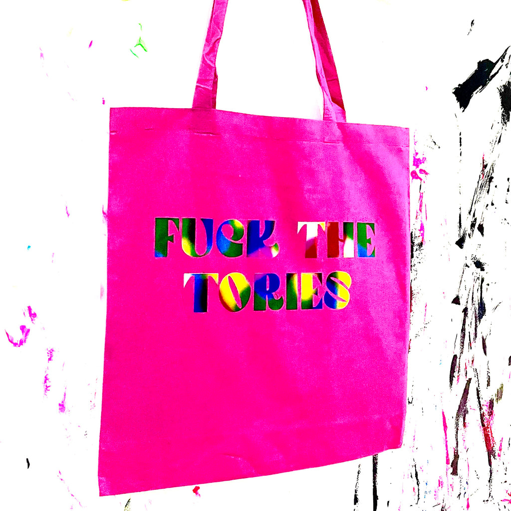 FUCK THE TORIES Tote Bag