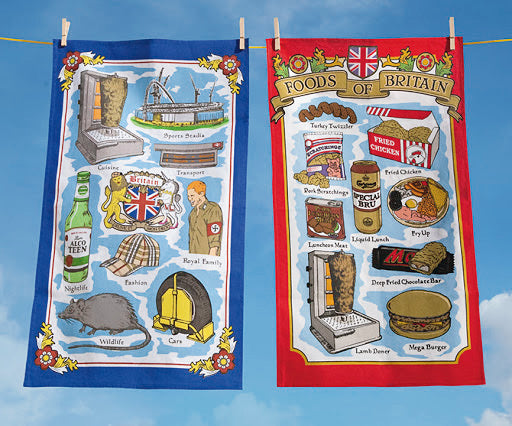 Shite Food Tea Towels by Toby Leigh