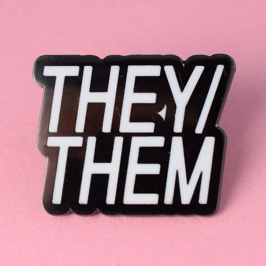 THEY/THEM Enamel pin