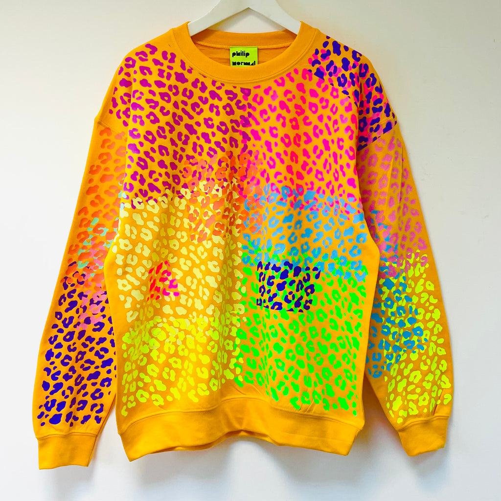 One Off Multi Leopard Sweatshirt