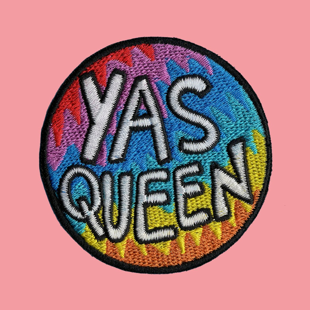 YAS QUEEN embroidered iron on patch