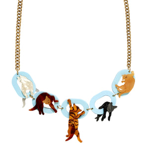 SALE - Little Cats Chain Necklace