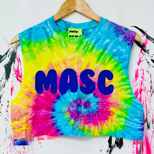MASC Tie Dye Vest Crop Top