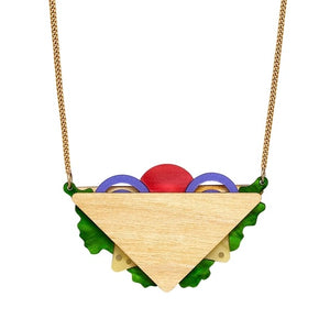SALE - Cheese and Onion Sandwich Necklace