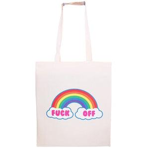 Fuck Off Rainbow Tote Bag
