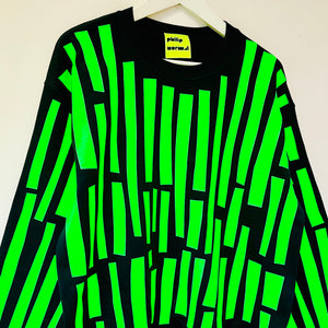 Neon Green Off-Cuts Sweatshirt
