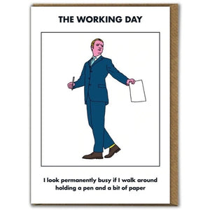 SALE - The Working Day Greetings Card