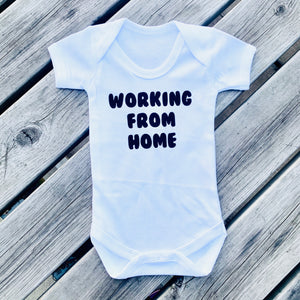 WORKING FROM HOME Baby Grow