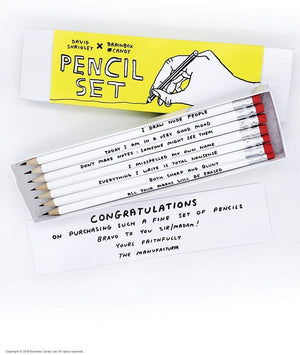 David Shrigley Pencils