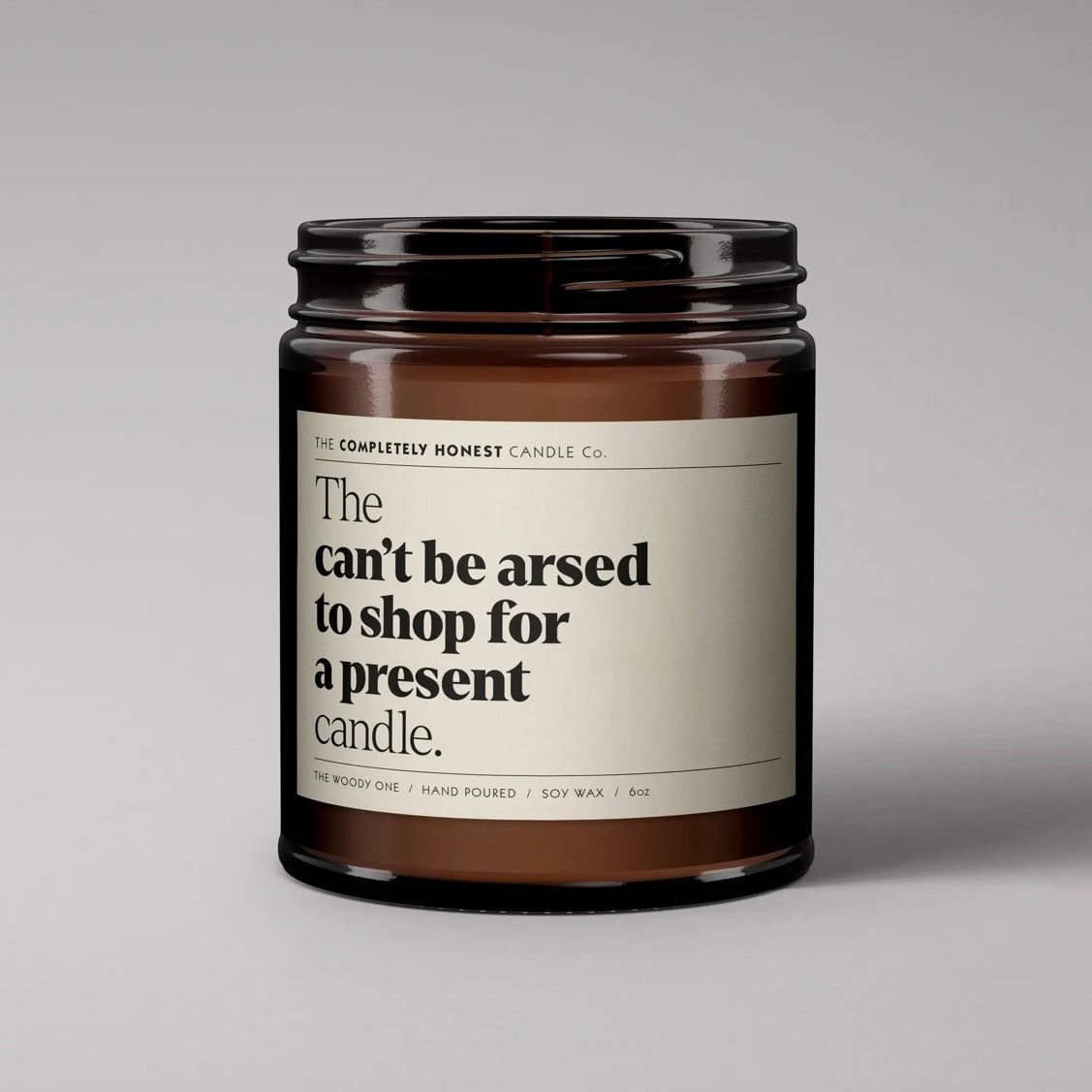 ‘can't be arsed to shop for a present’ Scented Candle