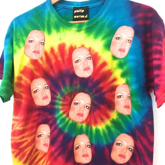 Tie Dye Britney Face T-Shirt