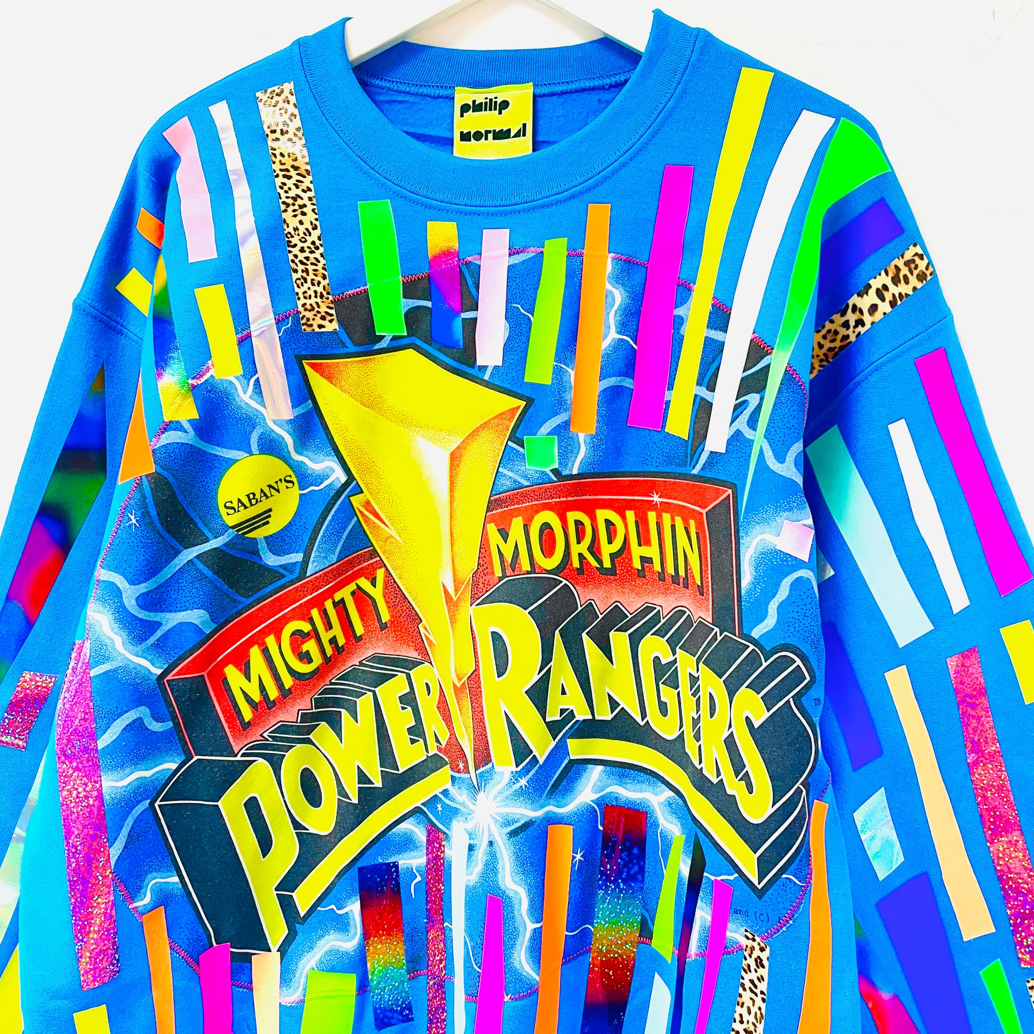 One Off Power Rangers Off-Cut Sweatshirt
