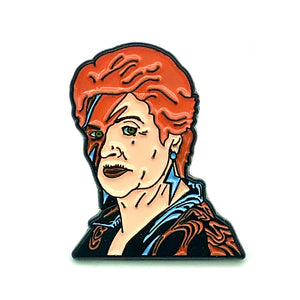 Pat Bowie Flash Enamel Pin