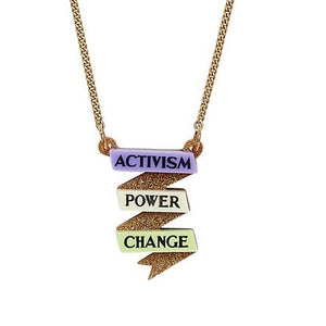 SALE - Activism Scroll Necklace - TATTY DEVINE