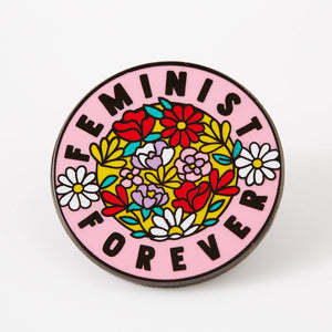 Feminist Forever Floral Enamel Pin